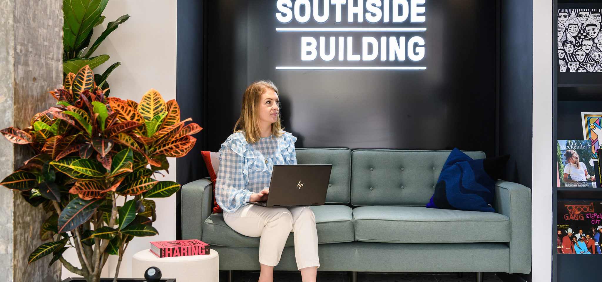 Reception at The Southside Building offices to let in Birmingham.