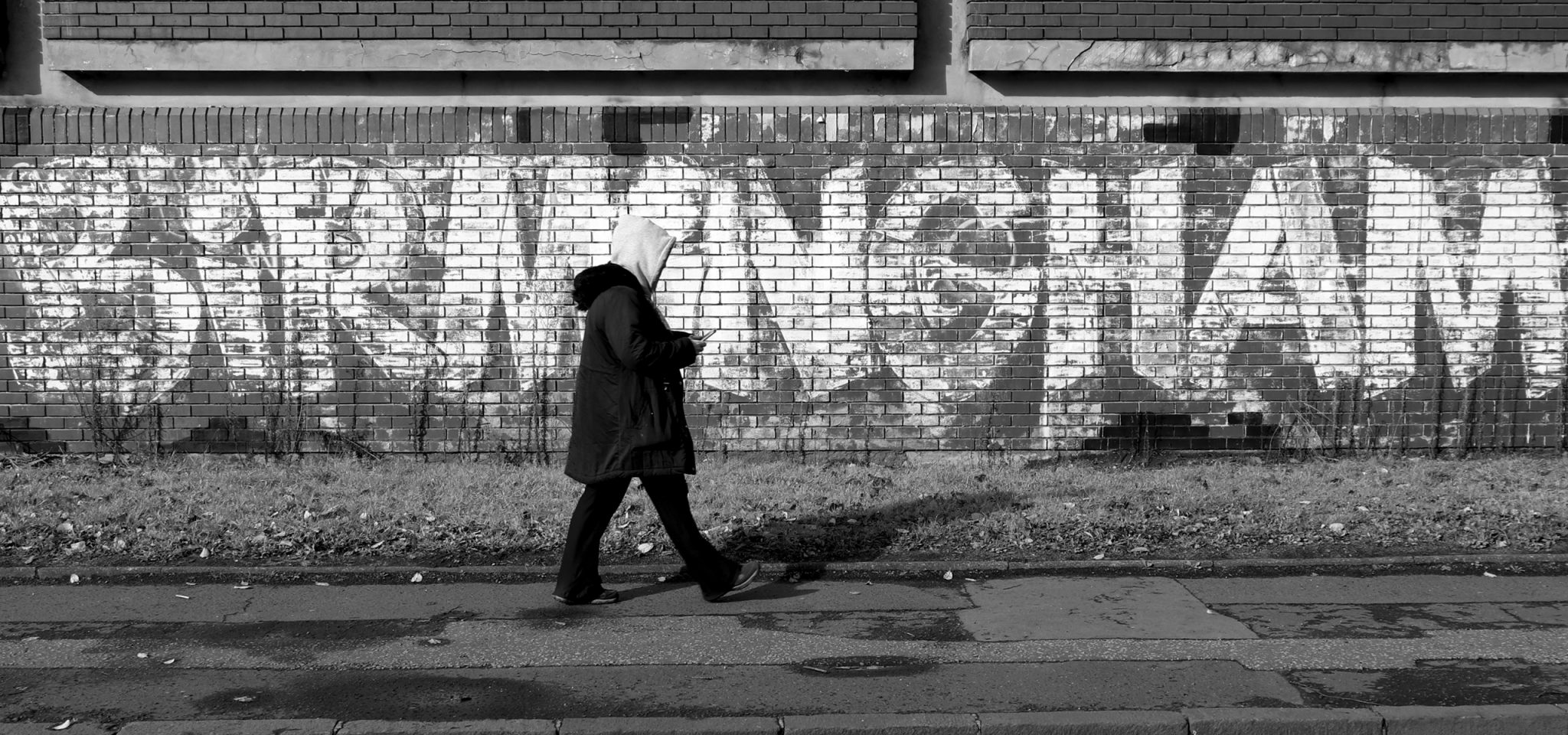 'Birmingham' graffiti near The Southside Building offices to let in Birmingham.